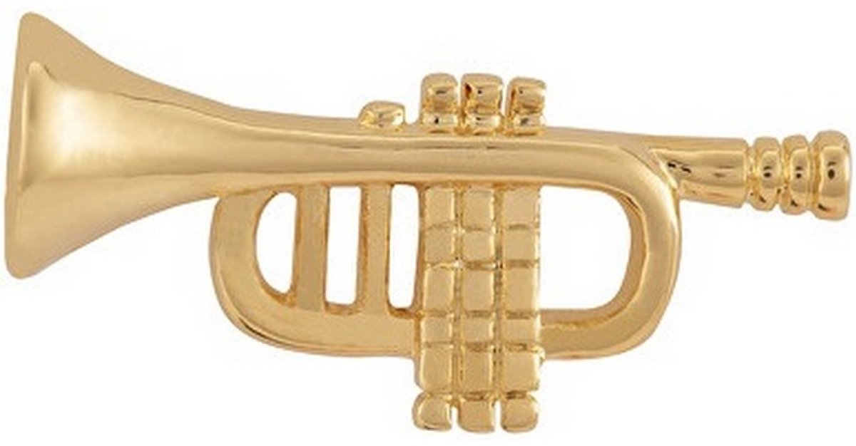 TROLI KS-205 GOLD-PLATED TROMPET BROCHE 1 STUK