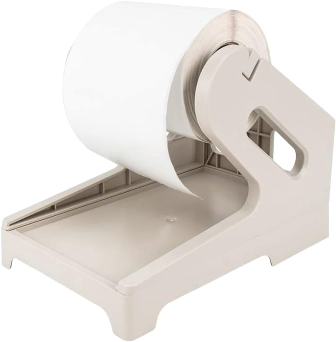 Thijox - Thermo-labelhouder 2-in-1 voor rollen en eindeloze etiketten, compatibel met labelprinters, multifunctionele etikettenhouder voor thuis, kant