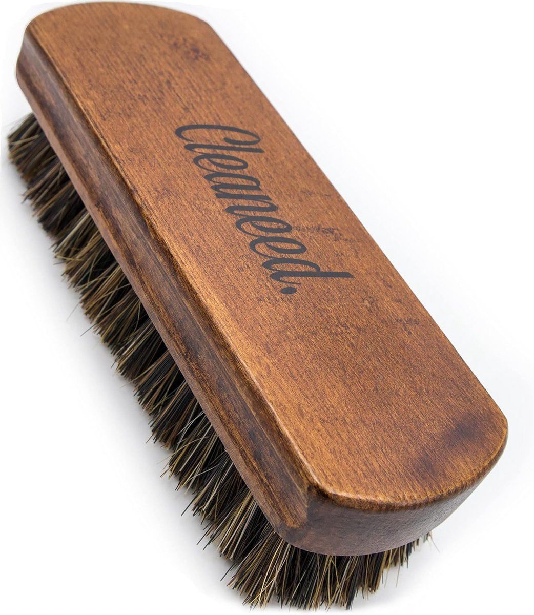 Thijox - Premium borstel voor leer en textiel, extra zachte reinigingsborstel voor stoffering, leer, alcantara, kunstleer, cabrio's, eenvoudig in gebr