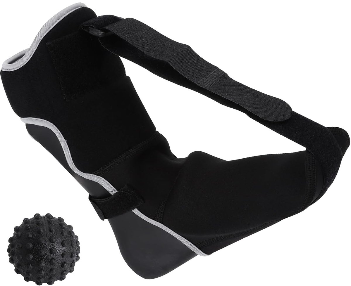 Plantar fasciitis nachtspalk met massagebal - comfortabele voetspalk - verstelbaar voor voetpijn - ShopVlot