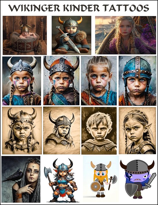 33 Wikinger Kinder Tattoos. - cover