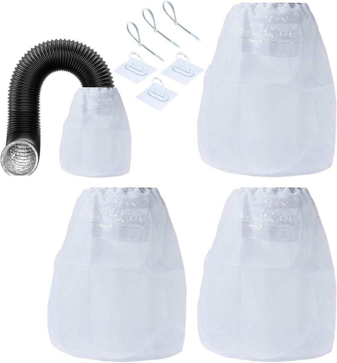 Droger Vent Kit Pluisverwijderaar Borstel Droger Onderhoud Flexibele Verlenger 20 x 17 x 7 cm