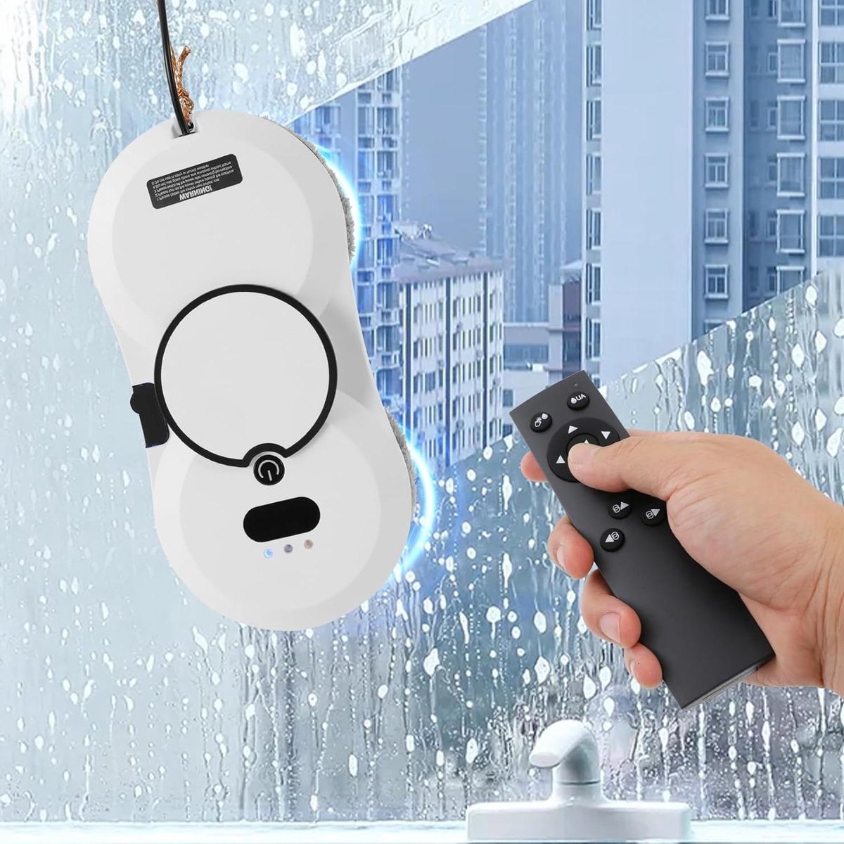 Ramenwasser Robot - Glasreiniger Automatisch - Schoonmaken Ramen - Intelligente Spray - 2800 Pa Zuigkracht - Wit