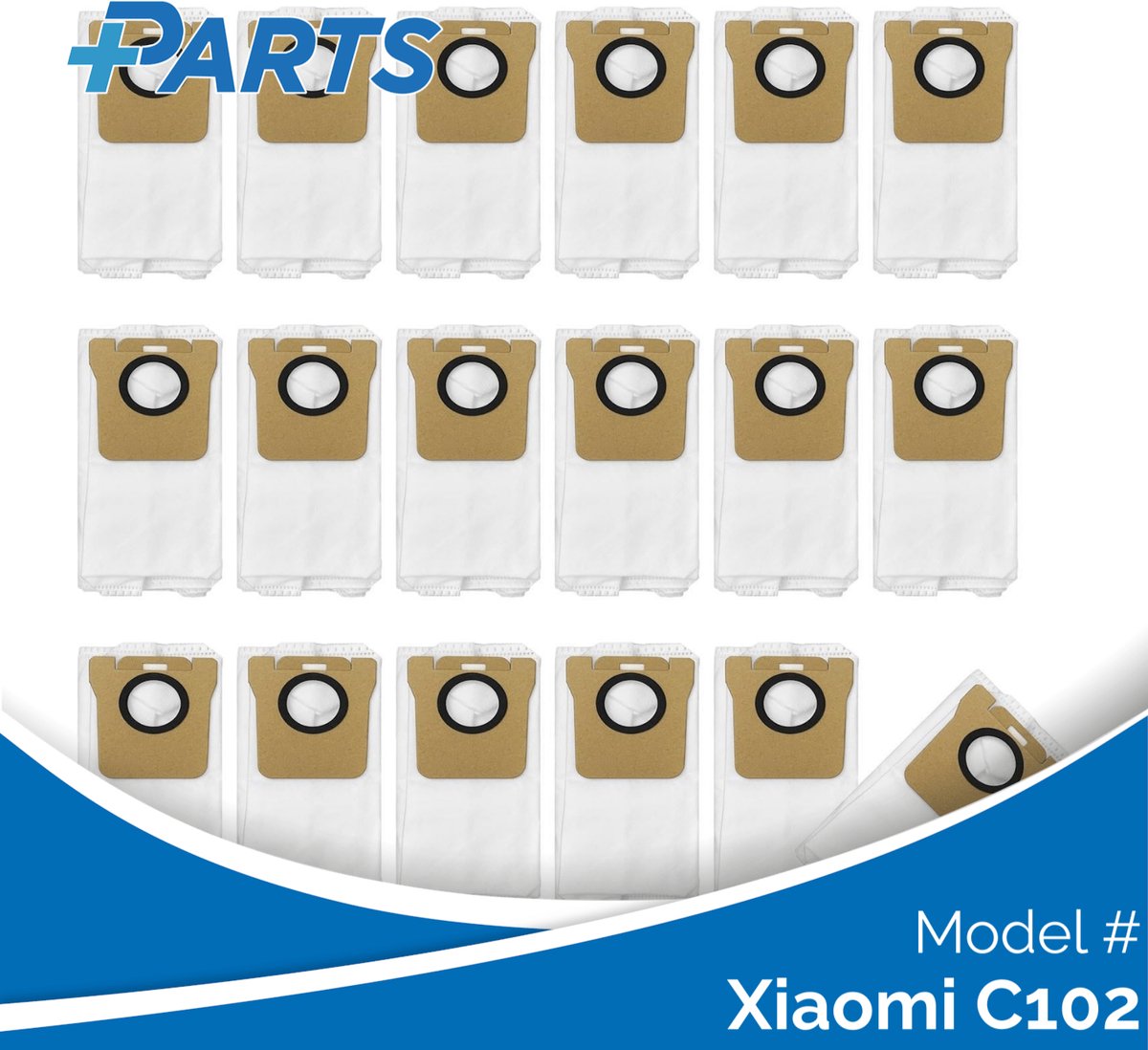 Plus.Parts Xiaomi C102 Stofzakken (18 Stuks, Plus.Parts® alternatief voor BHR6560GL) Overig