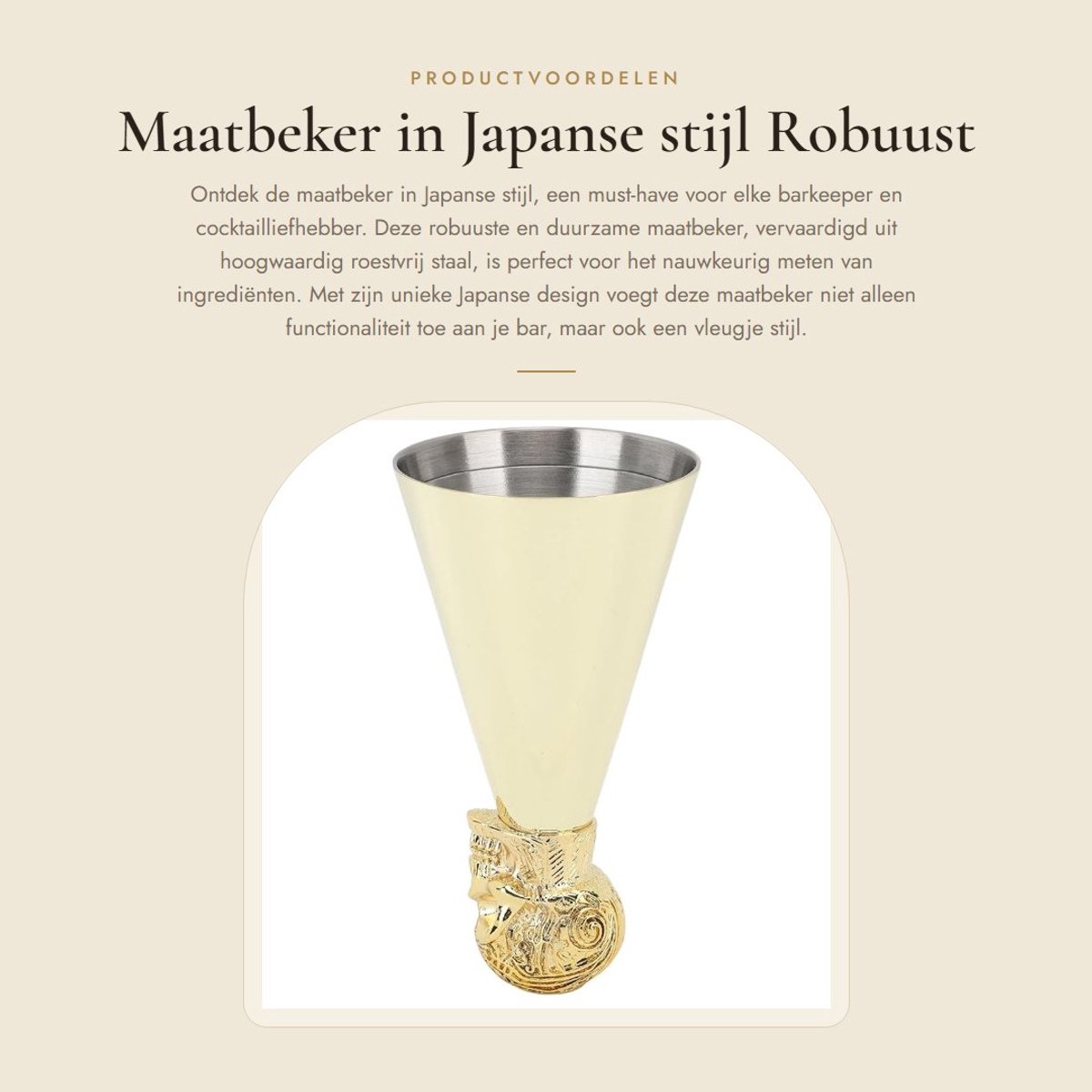 Dailygoods- Maatbeker Robuust en Duurzaam - Maatbeker 1 Liter - Maatbeker RVS - Cocktailmaatje - Essentiële Barkeeper Gereedschappen - Creatief Uiterlijk - Jigger