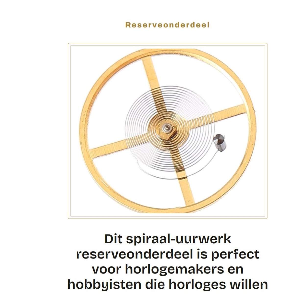 Dailygoods- Uurwerk Volledig Spiraal - Reserveonderdeel - Horloge Mechanisme - Uurwerk Klok Los - Voor Horlogemakers - Reparatie Horloges