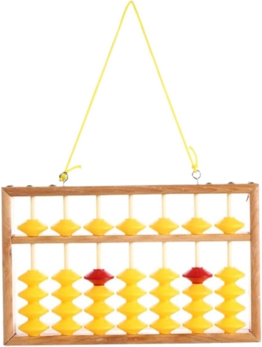 Telraam - Rekenmachine - Wiskunde Leren - 7 Koloms - 333x205cm - Houtkleur
