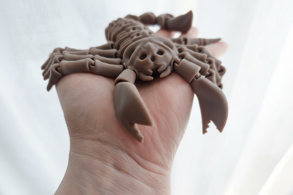 3D-geprinte Beweegbare Skeletschorpioen – 20 cm – Verzamelbeeldje