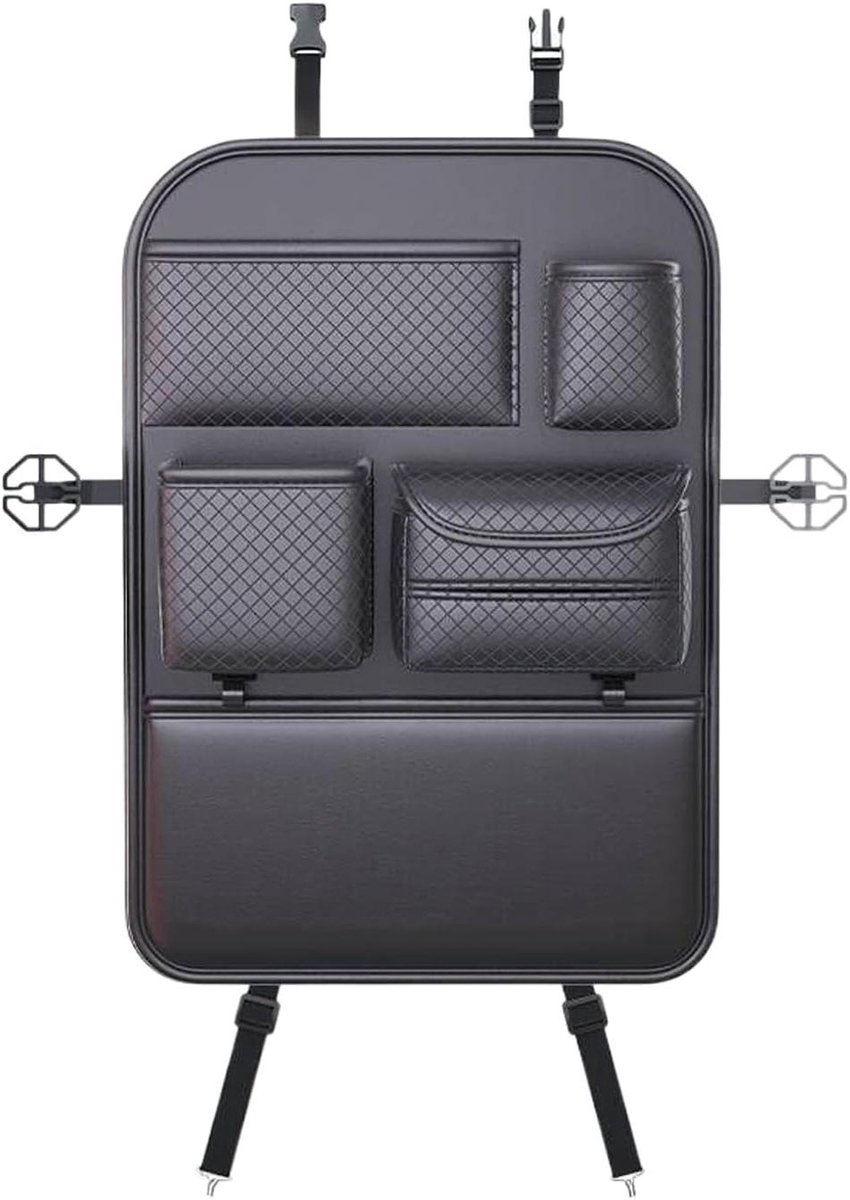 Auto Organizer Achterbank - Opbergtas Auto - Reizen en Opslag - Speciale Vakken - 59.5 x 42 cm - Uniek Kenmerk