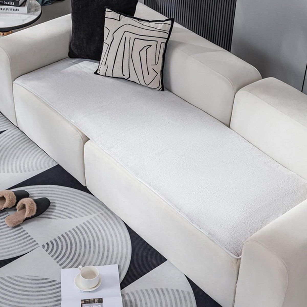 Verwarmd Zitkussen - Verwarmde Plaid - Comfort Binnen - 8 Temperatuurstanden - 180x80cm - Wit