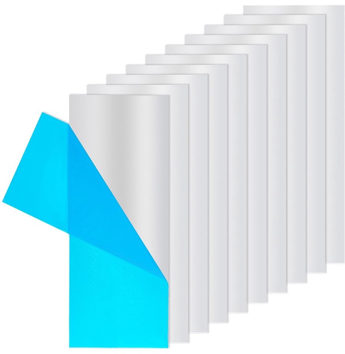 Dailygoods- Aluminium Plaat 251 x 100 mm - Rechthoekige Plaat - 0,8 mm Dik - Voor Decoratie - Voor Verpakking - Voor Constructie - Aluminiumplaat