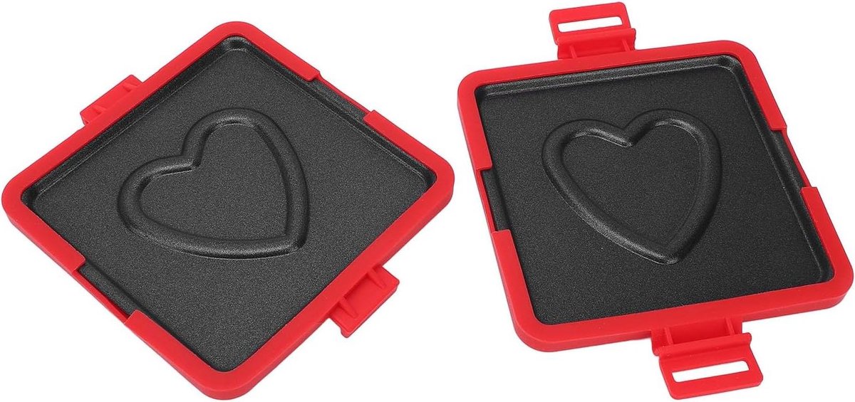 Magnetron Wafelijzer - Snackmaker Sandwichmaker - Snelle Maaltijden - Geen Stroom Nodig - 18x15x4 cm - Grijs