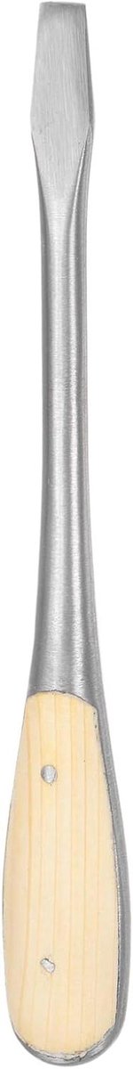 Sleufschroevendraaier - Platte schroevendraaier - Machineonderhoud - Slagvaste handgreep - 25 cm - Houtkleurig