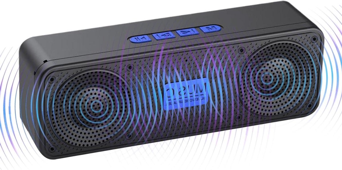 Draagbare Speaker - Draadloze Speaker - Muziek Luisteren Buiten - 360 Graden Geluid - 63 x 43 x 63 cm