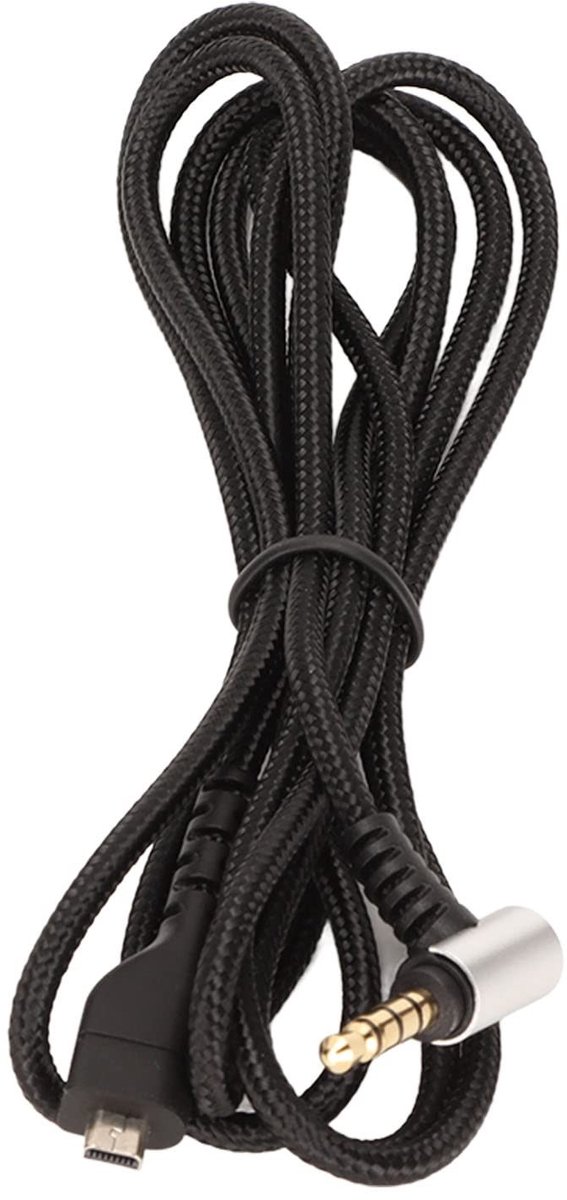 Dailygoods - Gaming-headsetkabel - Vervangende Hoofdtelefoon-kabel - Duurzaam en Flexibel - Zwart - Geschikt voor SteelSeries Arctis - 150 cm