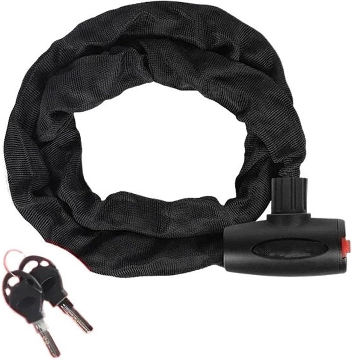 Kettingslot Motor - Fietsslot Staal - Diefstal Beveiliging - Versterkte Mangaanstaal - 45 cm - Zwart
