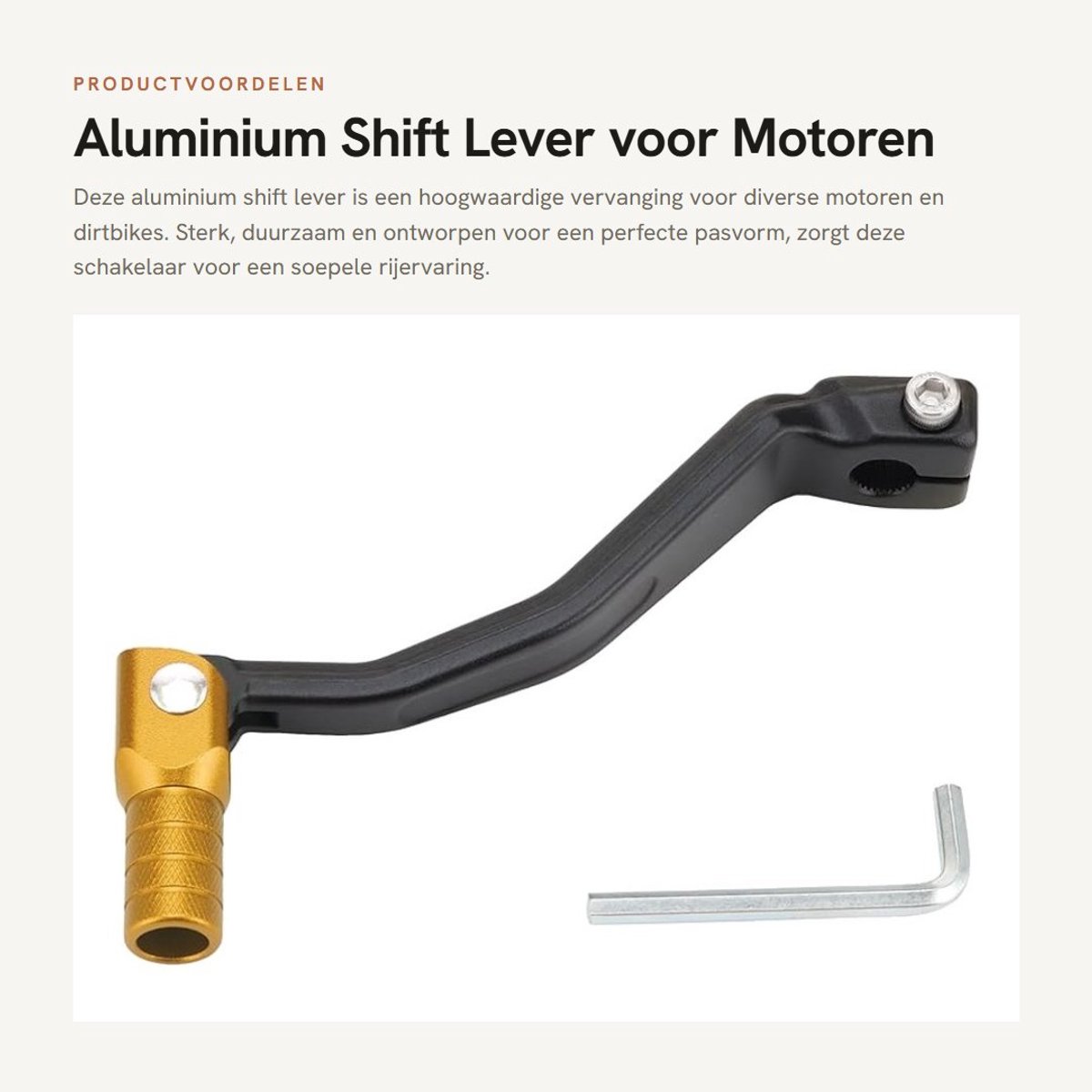 Dailygoods - Aluminium Shift Lever voor Motoren en Dirtbikes