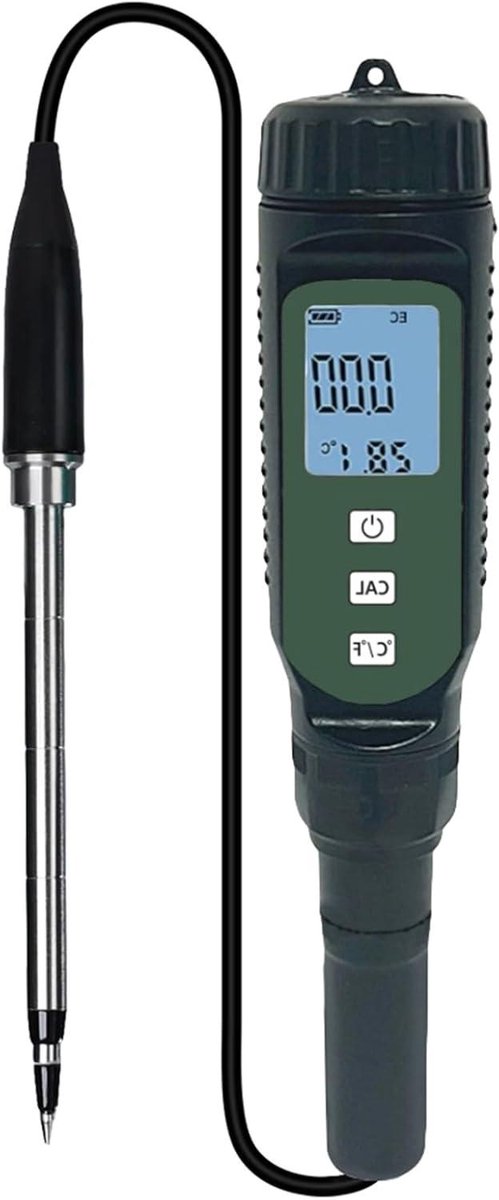 Bodem Geleidbaarheidsmeter - Bodem Tester - Planten Verzorgen - Nauwkeurige Metingen - 210 mm - Grijs