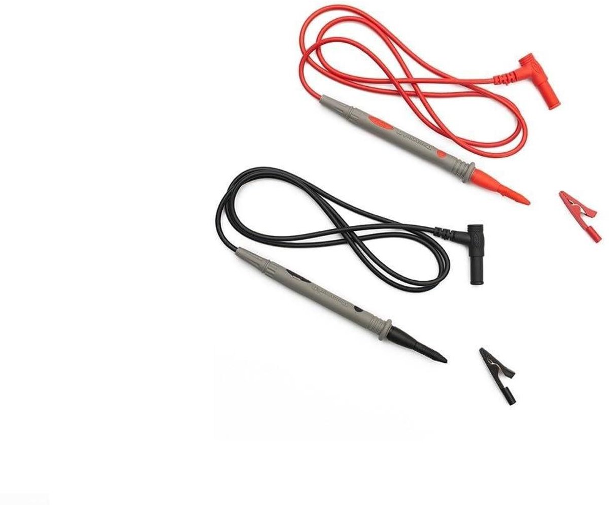 Multimeter Testkabels - Meetkabels Krokodillenklem - Elektrisch Testen - Afneembaar Ontwerp - 39 Inch 1000V - Zwart