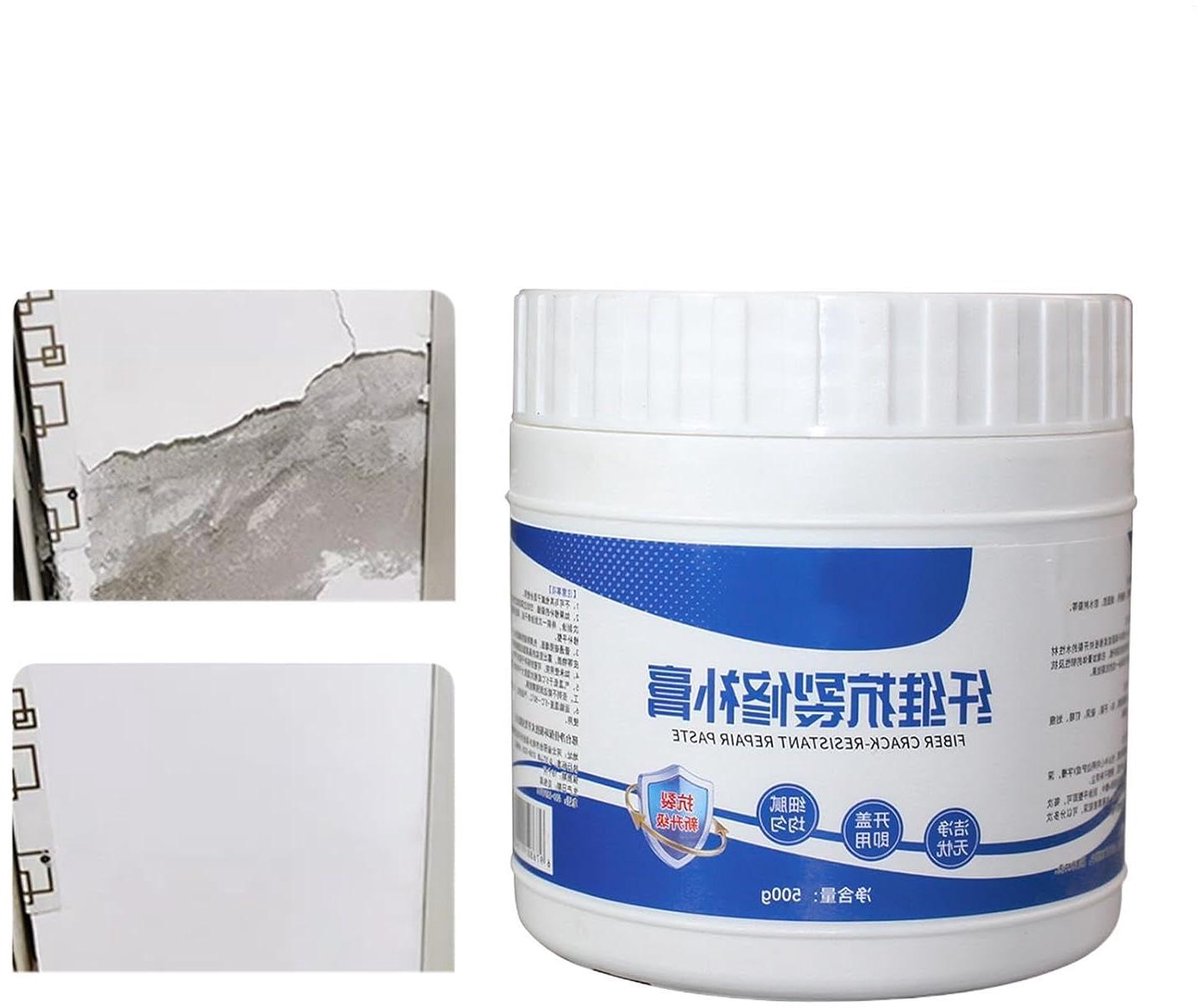 Gipsplaatreparatiepasta - Muurvuller - Scheuren Vullen - Vezelversterkte Formule - 500 g - Wit