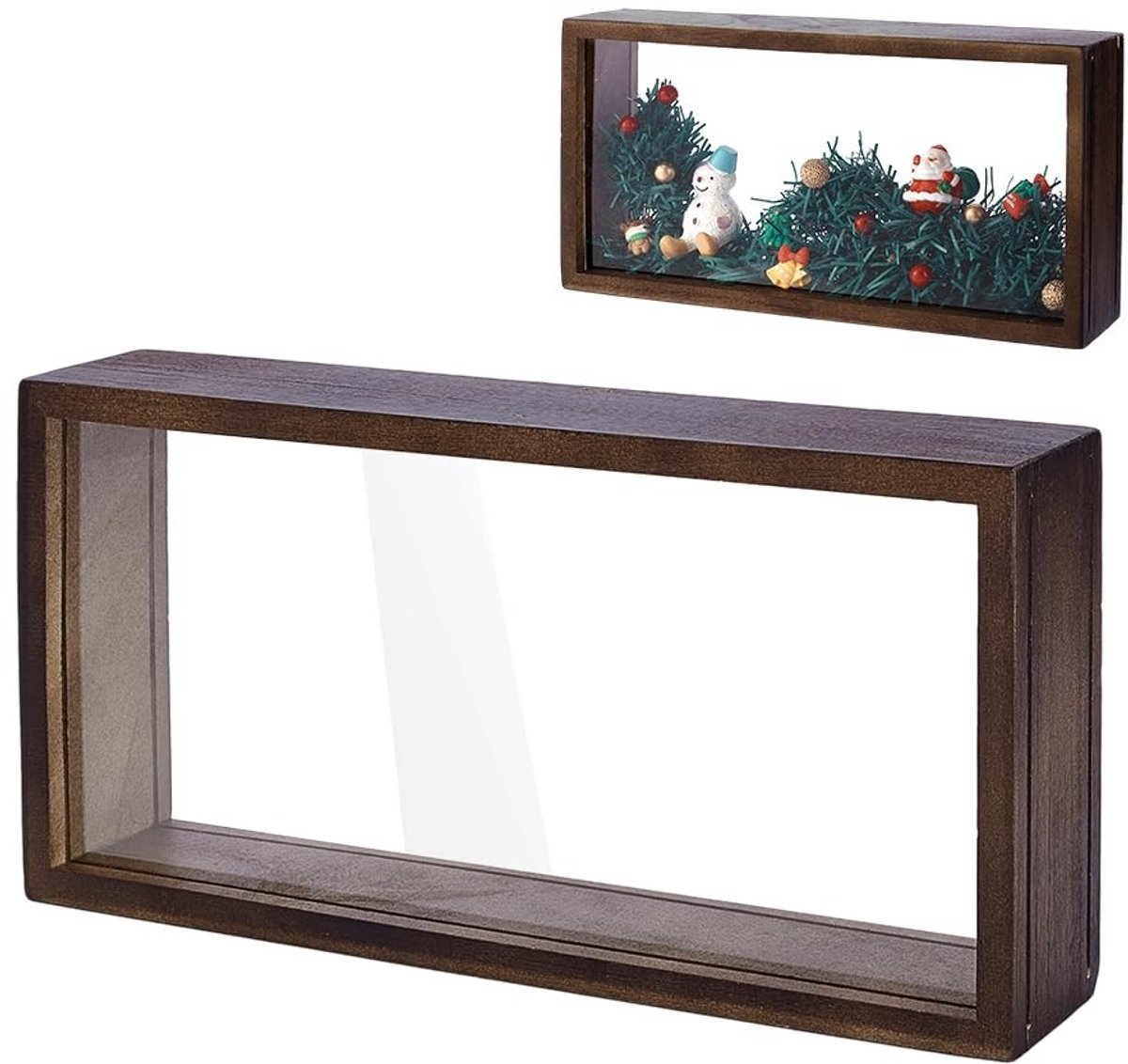Dailygoods- Fotolijst Bruin - Schaduwdoos - Acryl - Displaybox - Gedenkschaduwdoos - 13x5,3x26 cm - Perfect voor herinneringen