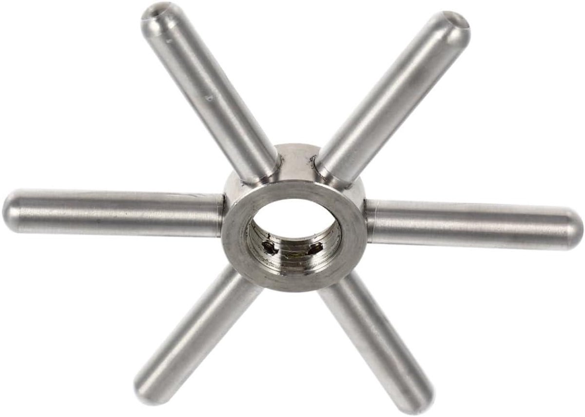 Keukenbekerwasser - Glazenwasser Bar - Snel Glazen Reinigen - Roestvrij Staal - 9.5x9.5x1 cm - Zilver