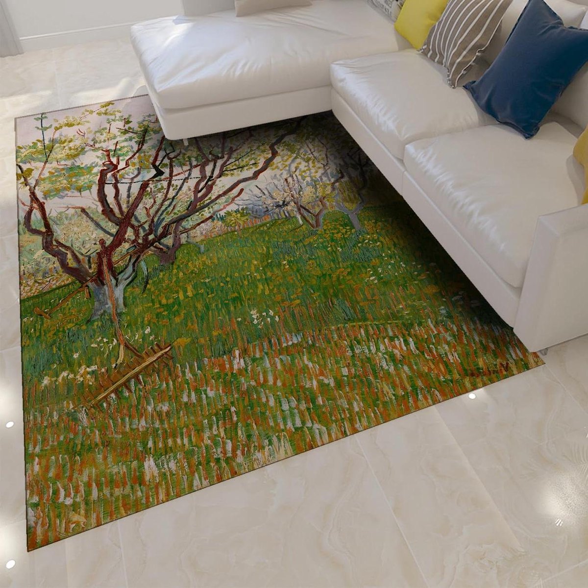 Vloerkleed - Tapijt vloerbedekking - Woonkamer decoratie - Antislip onderkant - 120x150 cm