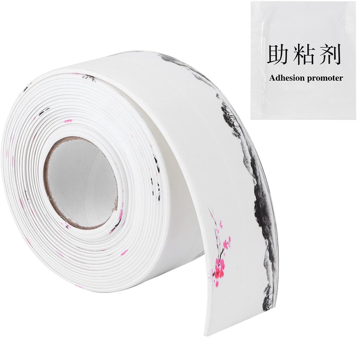 Dailygoods- Afdichtband Waterdicht - Zelfklevende Strip - PVC/Acryl - 3.8m/12.5ft - 38mm Breedte - Professionele Afwerking - Kitstrip