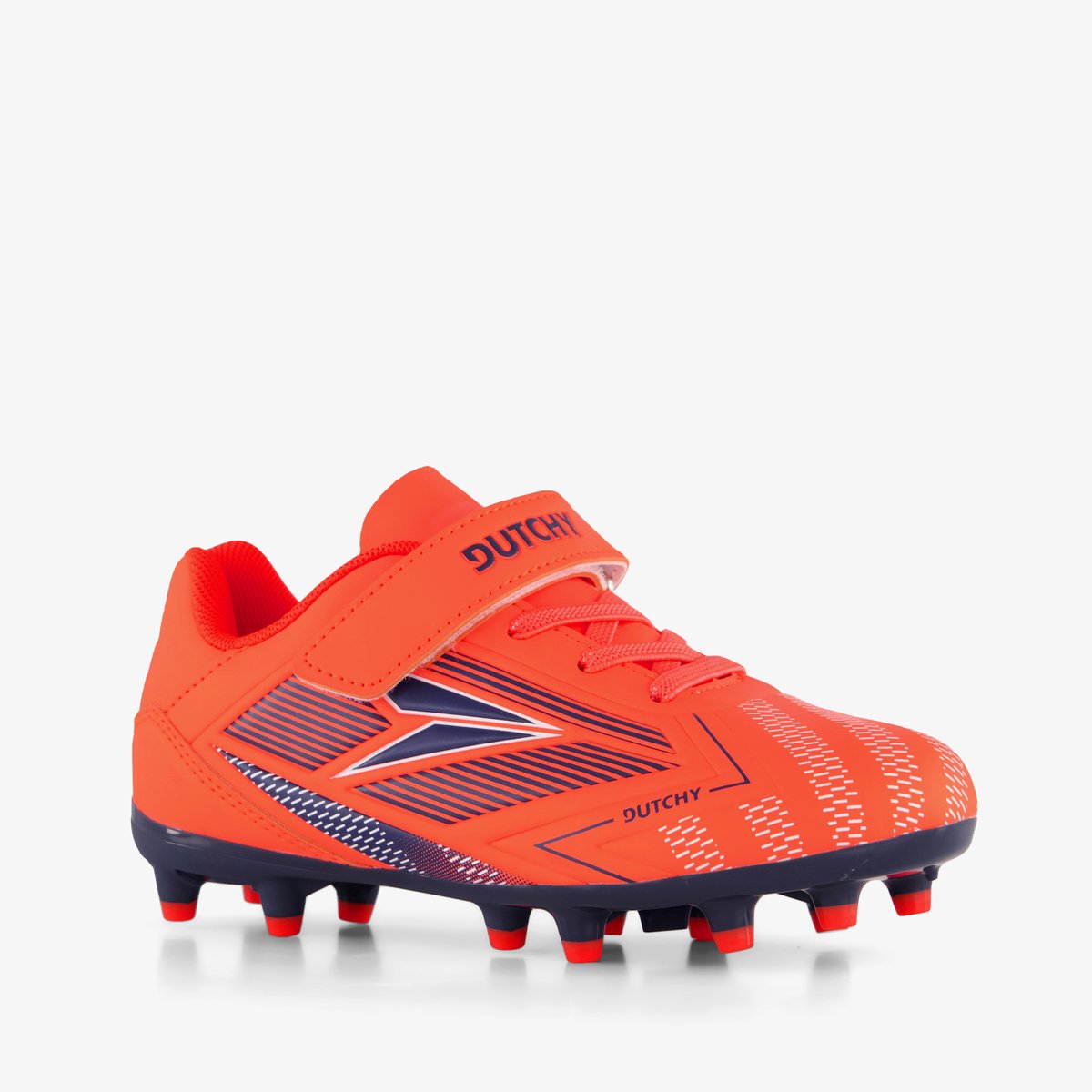 Dutchy Flow FG kinder voetbalschoenen oranje - Maat 30 - Uitneembare zool
