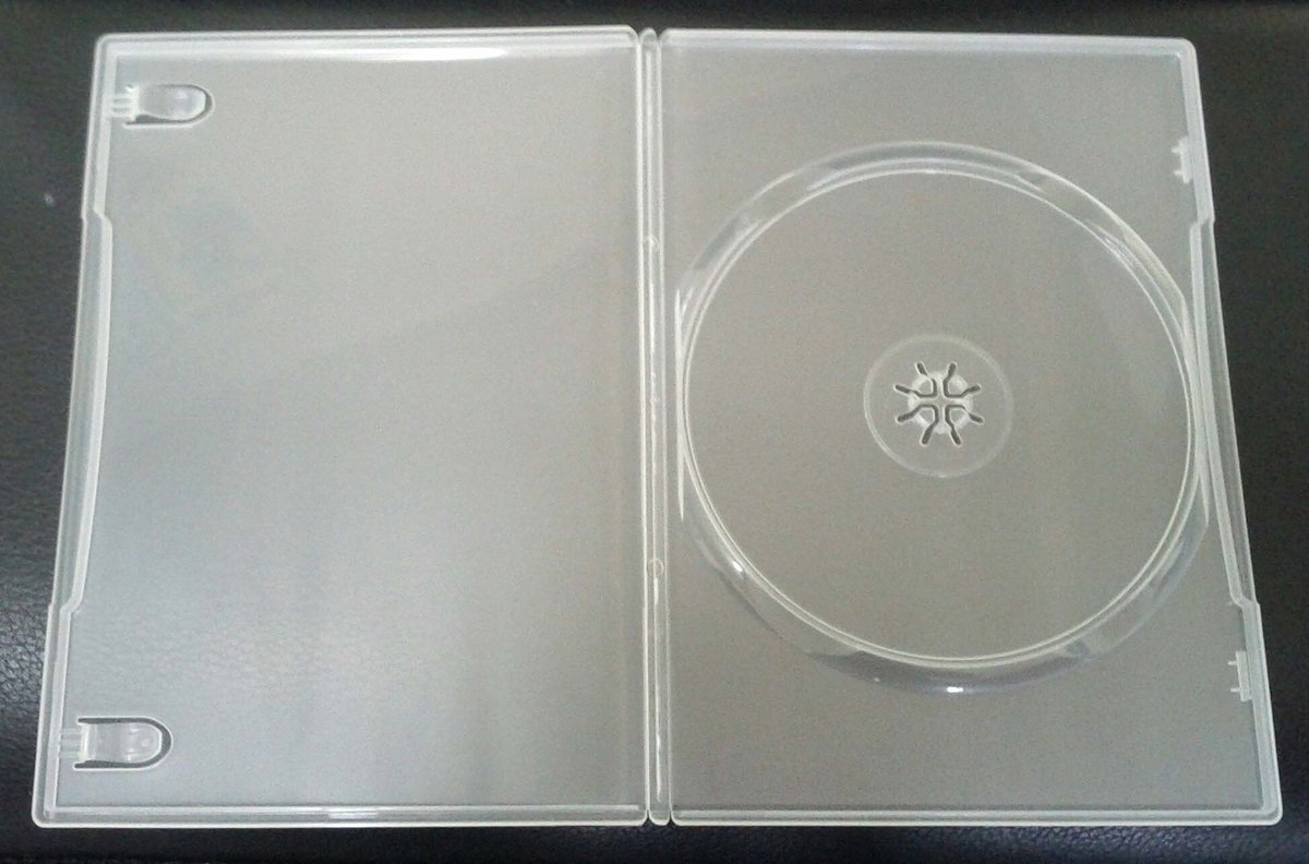 Dailygoods- DVD-hoes Helder - 7 mm Rug - Afzonderlijke DVD-hoes - Transparant - Set van 50 - Geschikt voor Modelnummer - Dvd-case