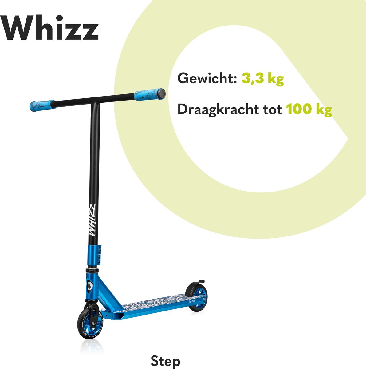 Lionelo Whizz - Step - 110mm - T-Bar - 100KG - voor Jongens en Meisjes - Steel rem - Kinderstepjes — afbeelding 3