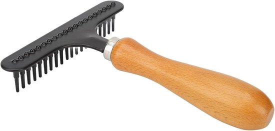 Draagbare Tapijthark - Hout en Roestvrij Staal - Effectieve Haarverwijdering - Compact Ontwerp - Voor Huiseigenaren — afbeelding 4