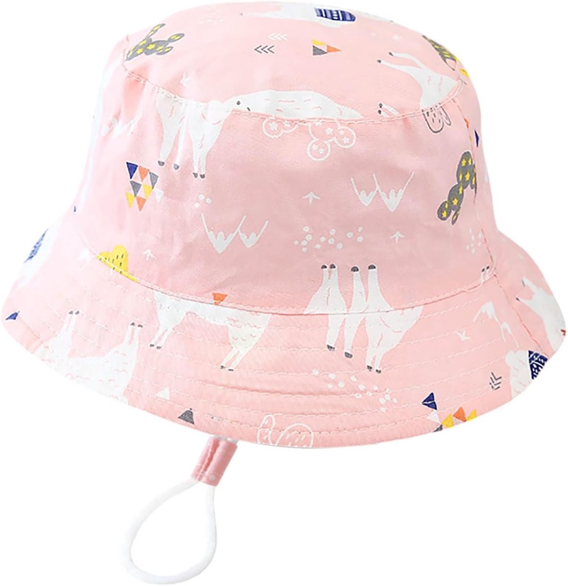 Kinder Zomerhoed - Peuter Zonneklep Vissershoed - UV Bescherming - Brede Rand - 1 Stuk - Blauw