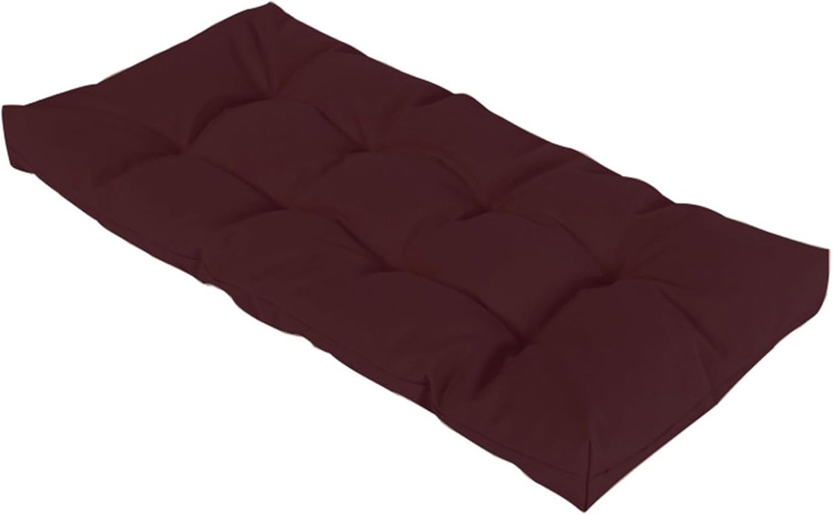 Tuinbankkussen - Zitkussen Bank - Buiten Zitten - 8 cm Dik - 200 x 60 cm - Donkerpaars
