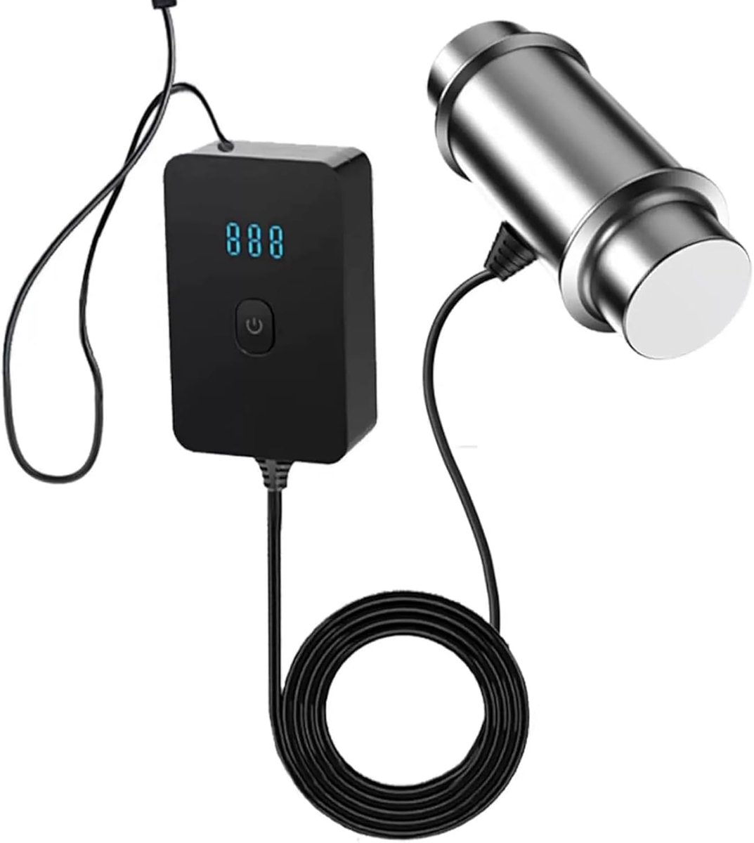 Ultrasone Reiniger - Sieradenreiniger Brilreiniger - Schoonmaken van Objecten - Hoge Frequentie Cavitatie - 10 cm Schacht - Zilver