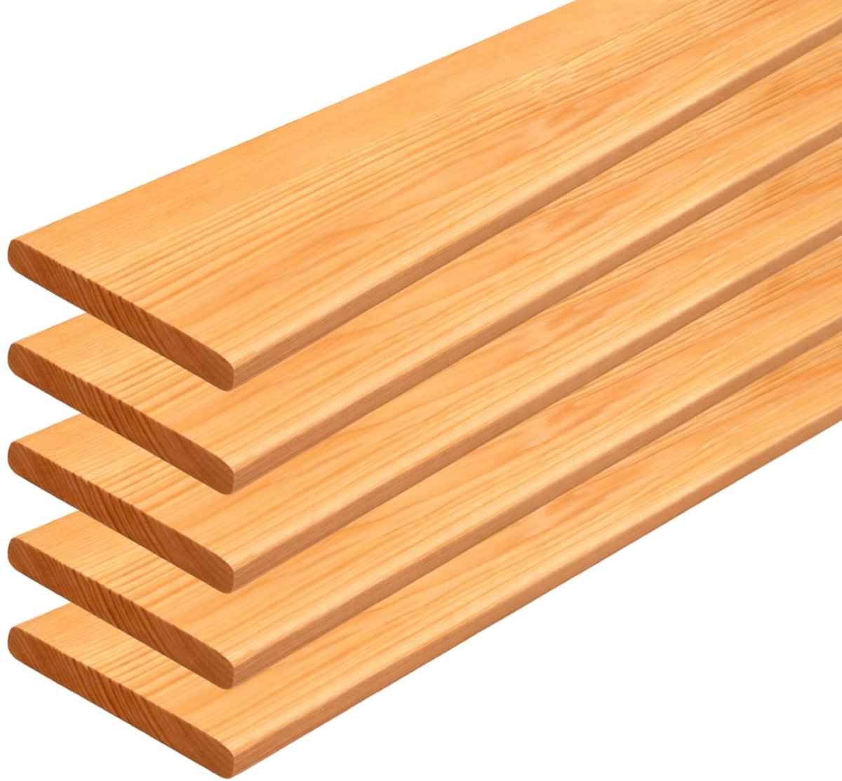 Douglas Houten Plank - Geschaafd Hout - Bouwprojecten Binnen Buiten - Robuust Duurzaam Hout - 1200x145x20mm - Natuurlijk