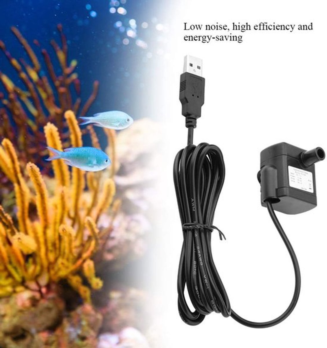 Solidchoice - Dailygoody - USB Mini Pomp - Ultra Stille Circulatiepomp - Zwart