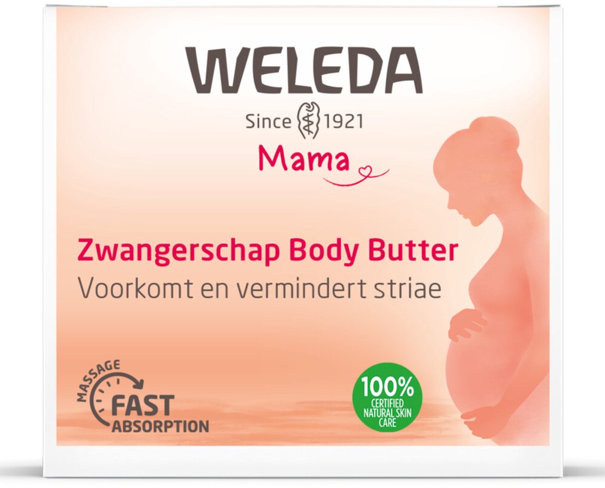 Bol.com WELEDA Zwangerschap Body Butter - Roos & Sinaasappel - Striae Voorkomen & Verminderen - 100% Natuurlijke Ingrediënten - ... aanbieding