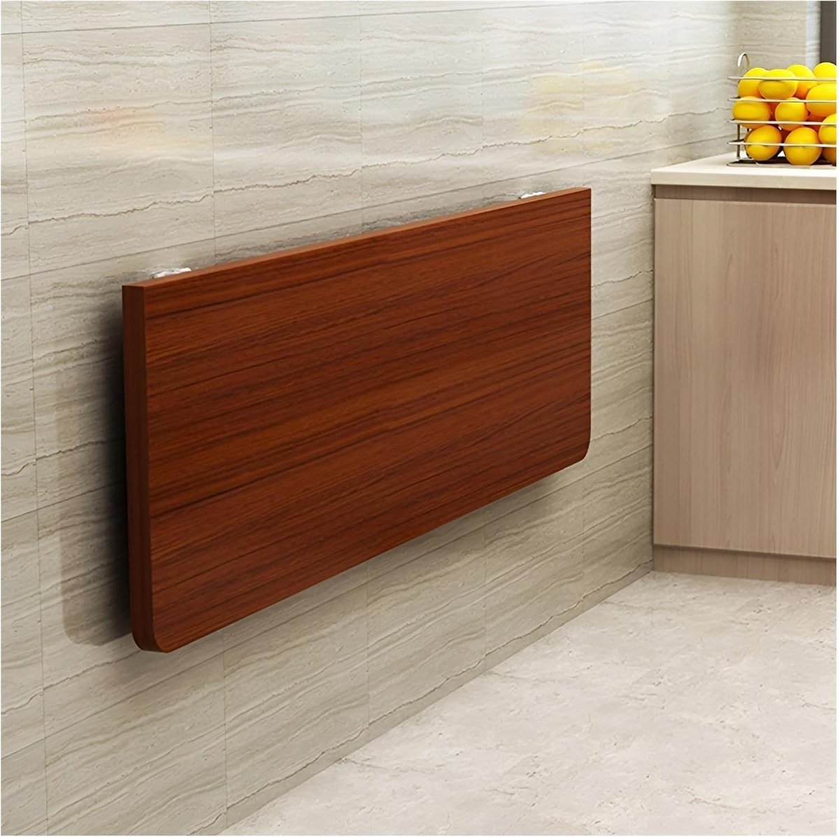Klaptafel Walnoot - Wandbureau Opklapbaar - Ruimte Besparen - Compact Ontwerp - 120 x 30 cm - Walnoot