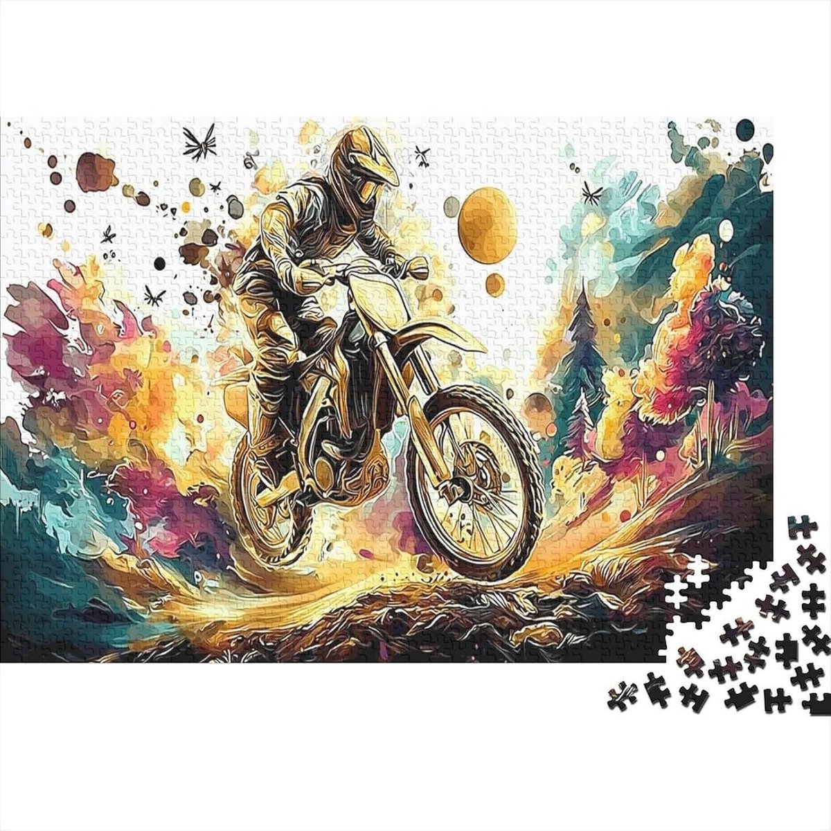 Kleurpuzzel Volwassenen - Legpuzzel 1000 - Ontspanning Thuis - Gerecycled Materiaal - 52 x 38 cm - Stijl 1