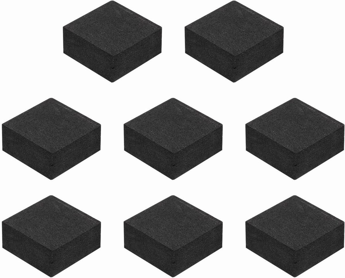 Isolatievoeten Luidsprekers - Schokabsorberende Pads - Audio Verbetering - EVA Schuim Materiaal - 30 mm x 15 mm - Zwart