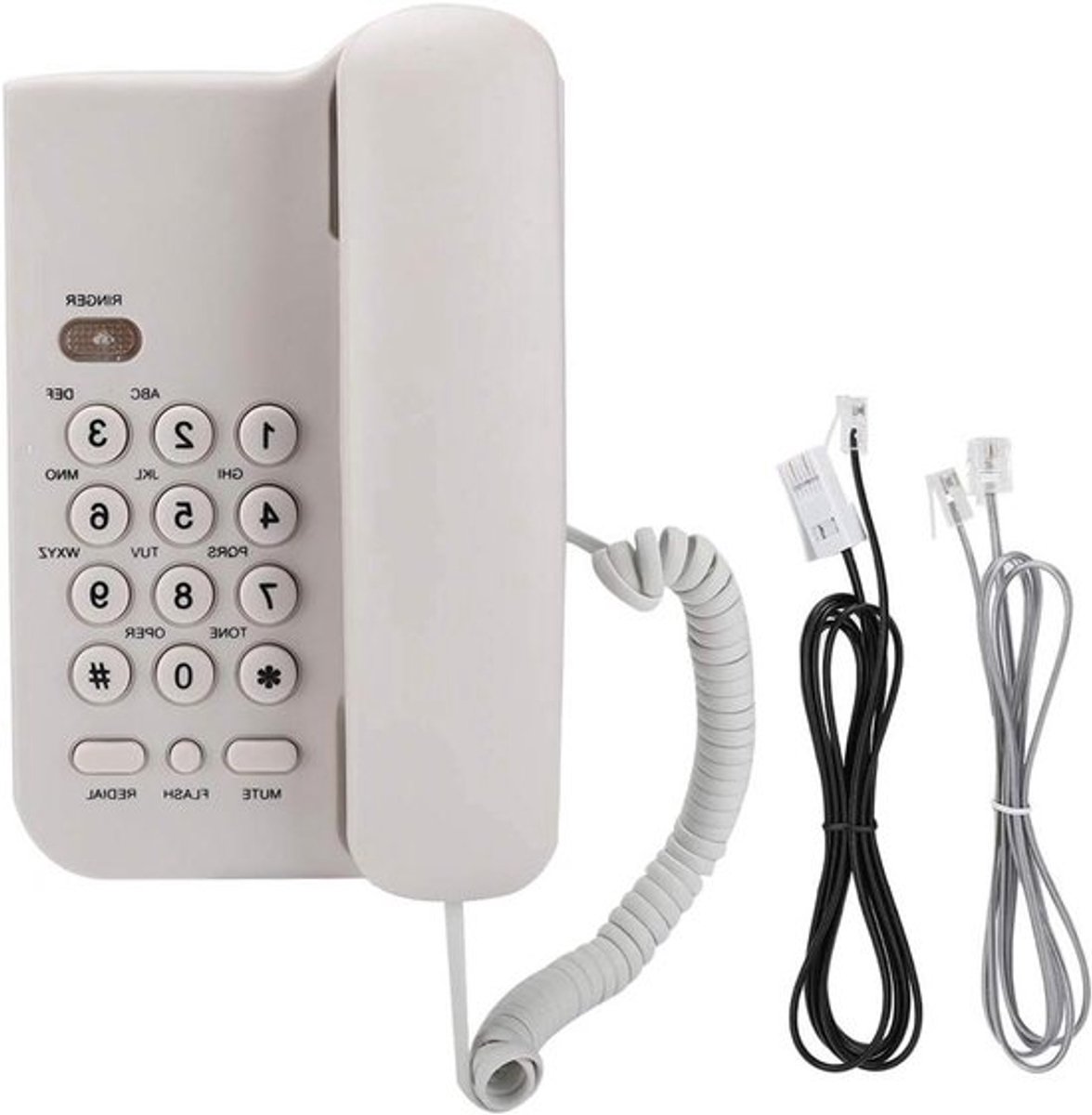 Hoge-kwaliteits landline telefoon wit voor thuis en kantoor