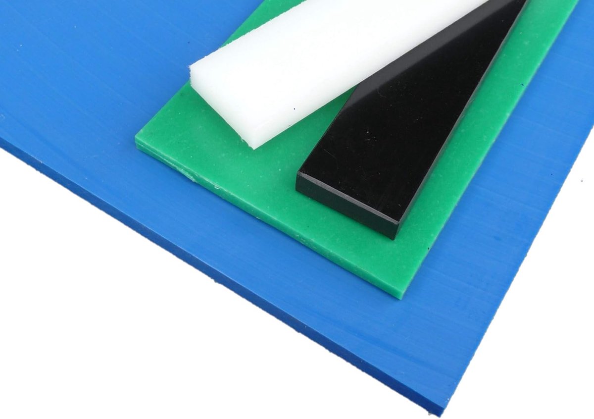 PE 1000 Plaat - Antistatische Kunststof - Industrieel Gebruik - Elektrostatisch Afvoerend - 500 x 245 x 8 mm - Zwart