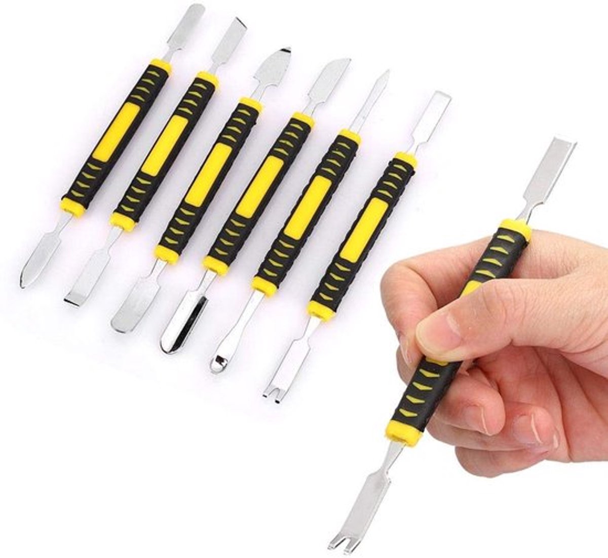 Allecto - Elektronica Reparatie Tool Kit - 6 in 1 Pry Tools - Lichtgewicht en Dun