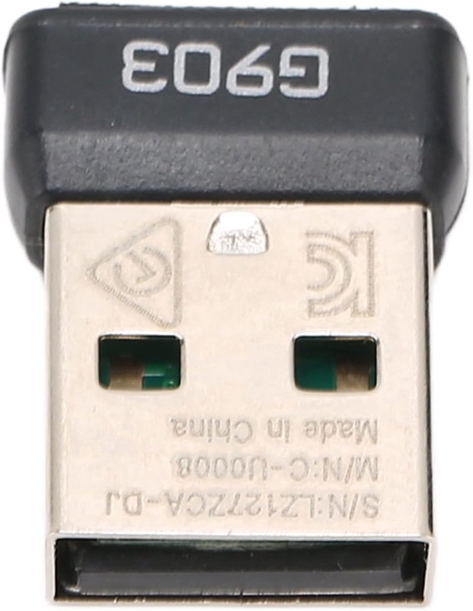 USB Ontvanger - Muis Adapter - Draadloze Verbinding - Plug and Play - 30 Grams - Zwart