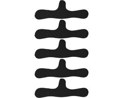 Zweetabsorberende Pads - 10 Stuks - Borstzweetpad - Herbruikbare - Katoenen Bh-Pads - Tegen BH Zweet - Tegen Zweet Op Uw Kleding - Zweetstoppers Borsten - 45X8cm - Zwart