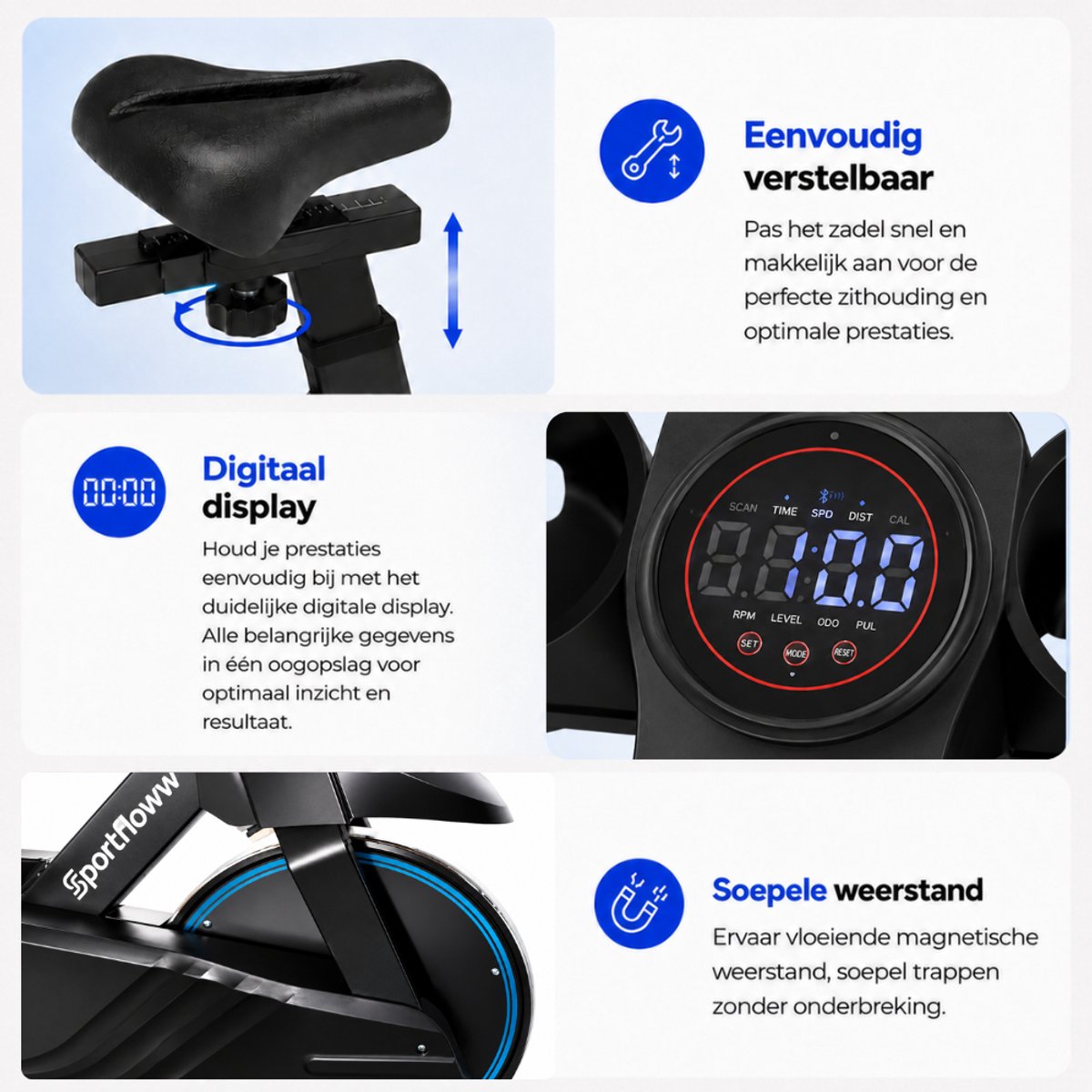 Sportfloww Hometrainer II - Fitness Fiets thumbnail 6