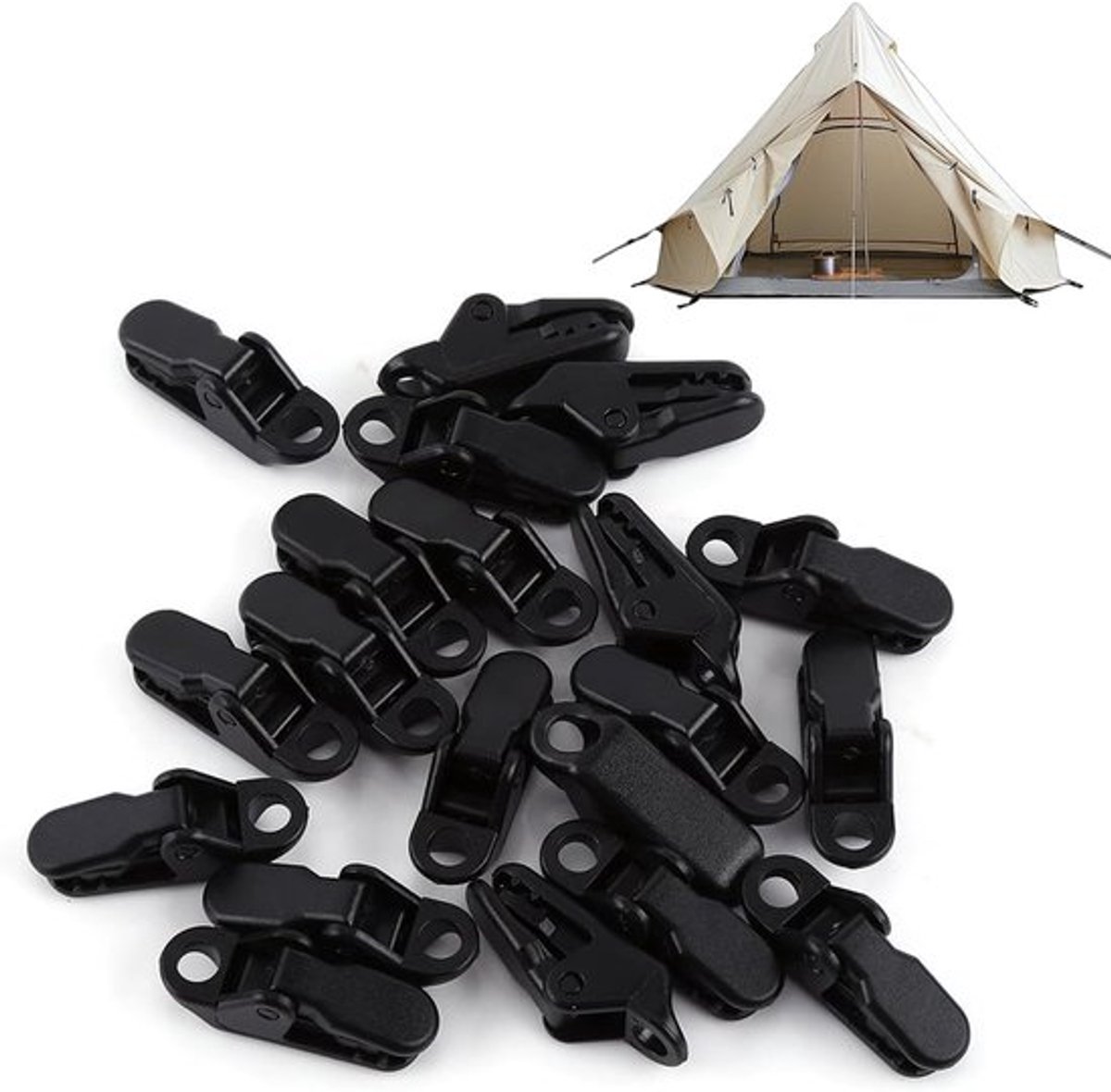 Solidchoice - Dailygoody - Tent Clips - Sterke Grip - Duurzaam en Lichtgewicht