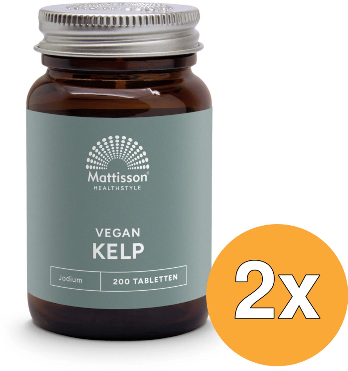 2x Mattisson Kelp Algenextract 150Mcg Jodium (200 tabletten)