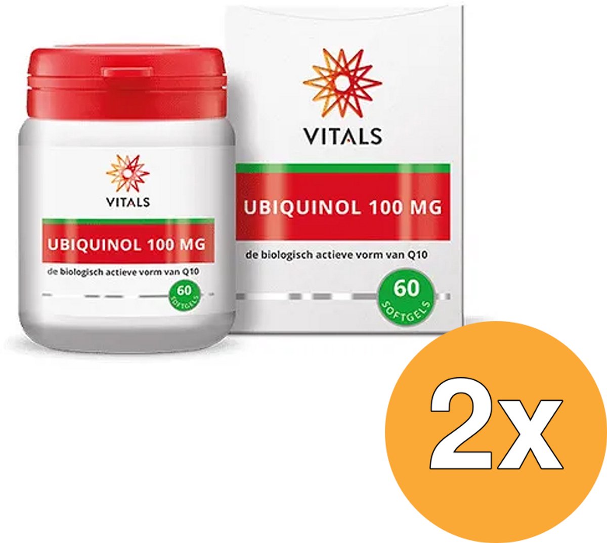 2x Vitals Ubiquinol 100 mg (60 capsules)